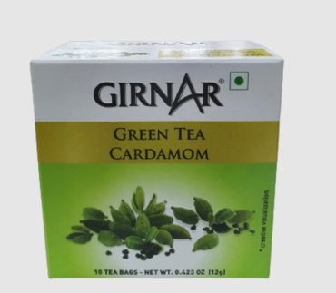 Girnar Green Tea Cardamom, 12g